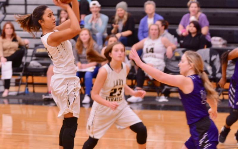 Lady Pirate varsity basketball vs Dayton 1-18-2019