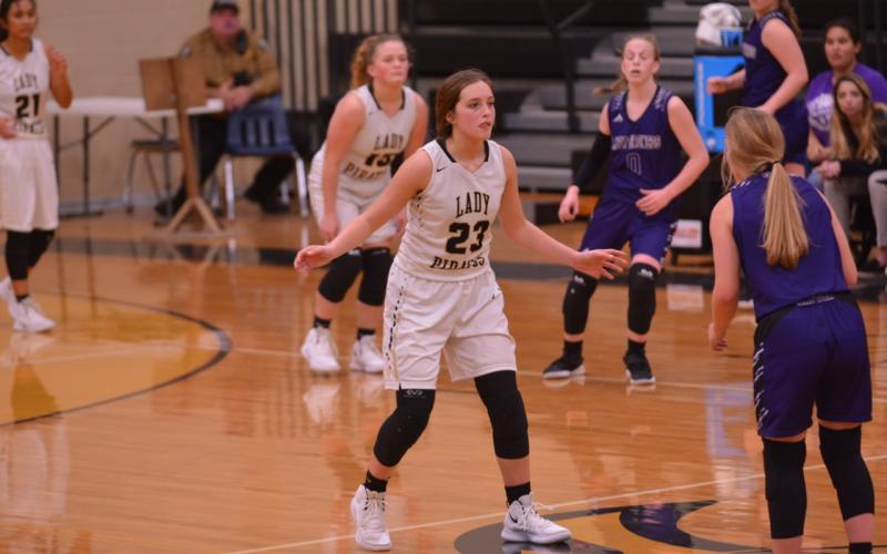 Lady Pirate varsity basketball vs Dayton 1-18-2019