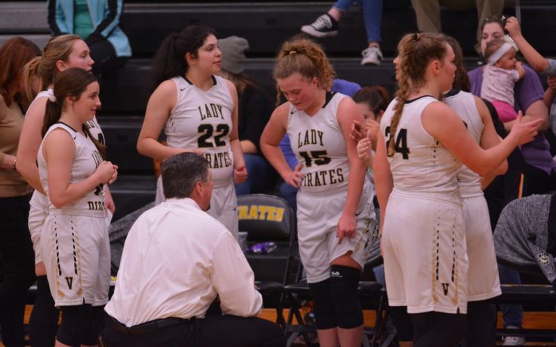 Lady Pirate varsity basketball vs Dayton 1-18-2019