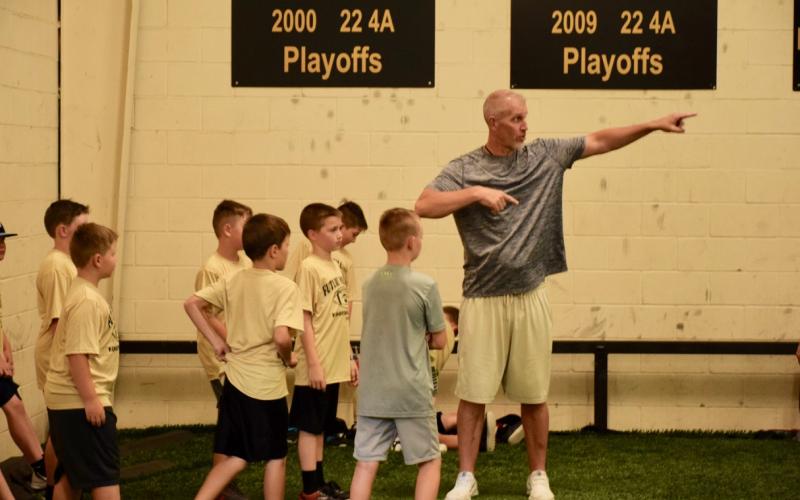 VPIFA conditioning with VHS coaches and athletes