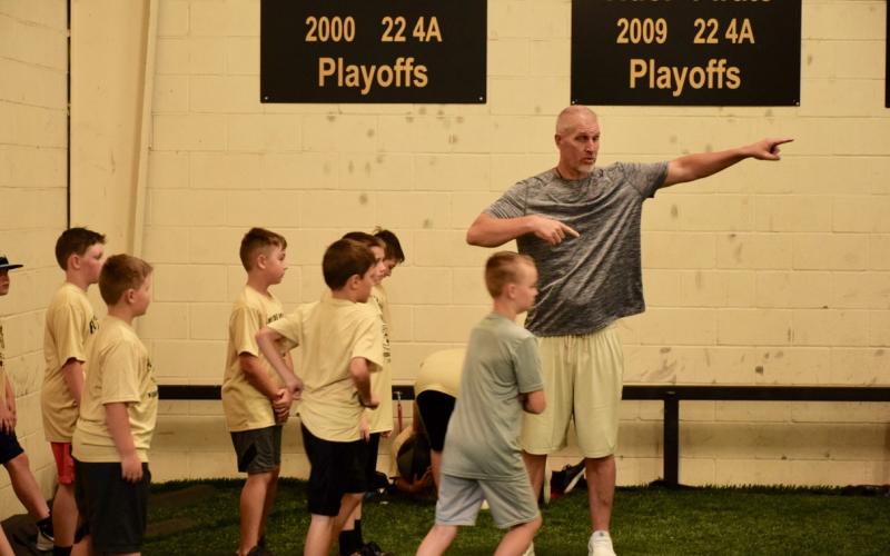 VPIFA conditioning with VHS coaches and athletes
