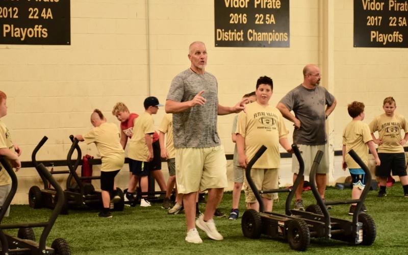 VPIFA conditioning with VHS coaches and athletes