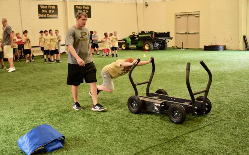 VPIFA conditioning with VHS coaches and athletes