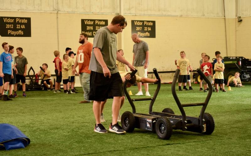 VPIFA conditioning with VHS coaches and athletes