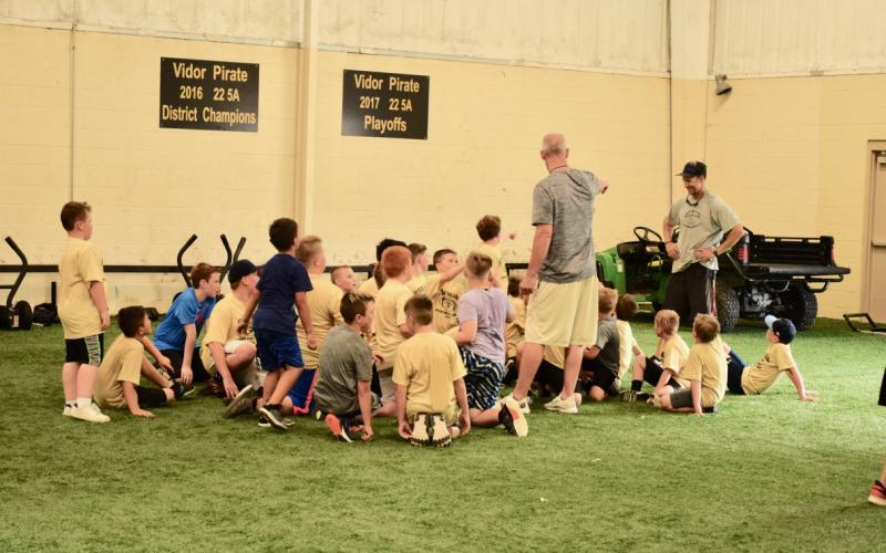 VPIFA conditioning with VHS coaches and athletes