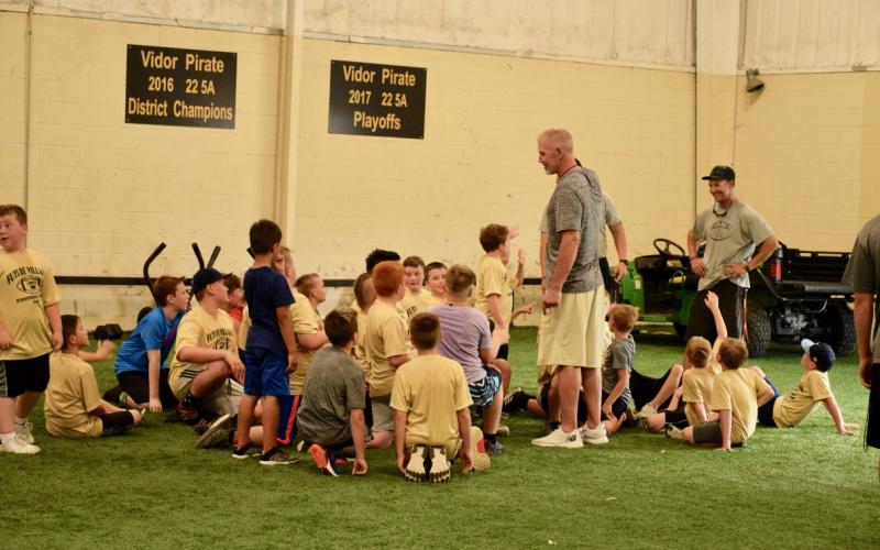VPIFA conditioning with VHS coaches and athletes