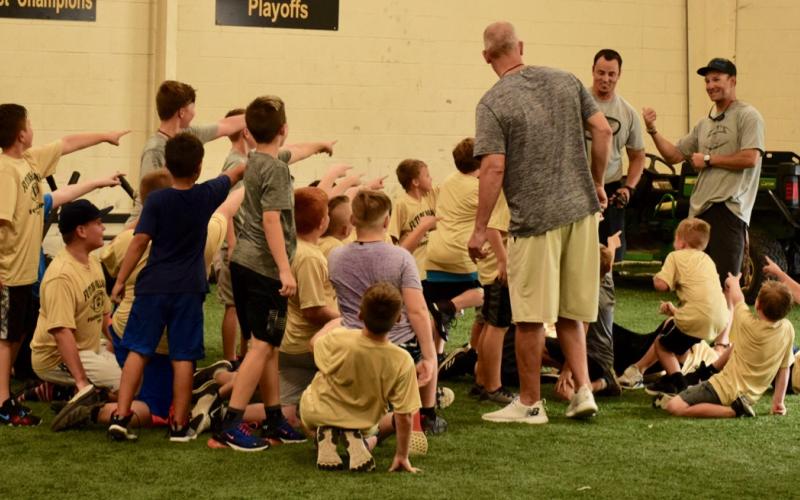 VPIFA conditioning with VHS coaches and athletes