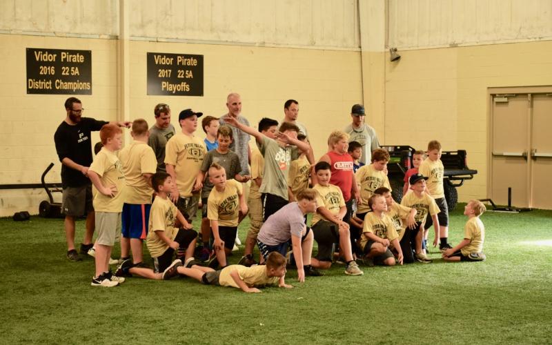 VPIFA conditioning with VHS coaches and athletes