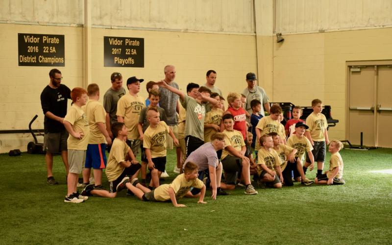 VPIFA conditioning with VHS coaches and athletes