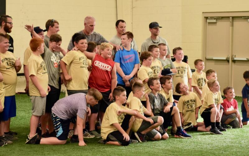 VPIFA conditioning with VHS coaches and athletes