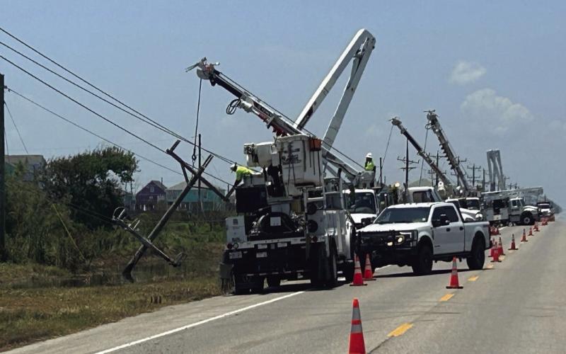 Entergy expects all power to be restored by Sunday