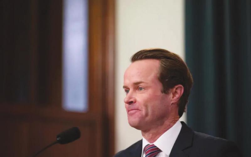 State Rep. Dade Phelan, R-Beaumont, held a press conference at the Capitol in early November to declare that he had enough votes to become speaker of the House. Photo by Miguel Gutierrez Jr./The Texas Tribune