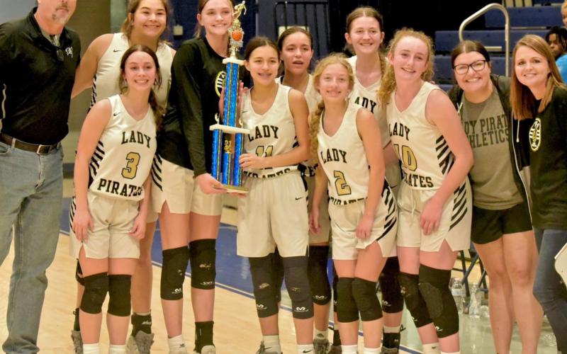 The varsity Lady Pirates