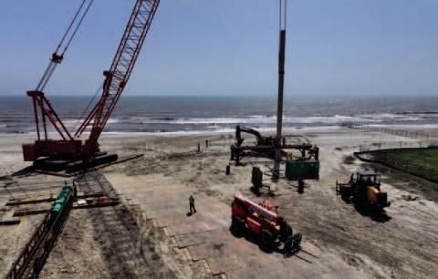 Construction on Rollover Pass Project, one of the Texas General Land Office’s major coastal preservation efforts, began in mid-March and is expected to last for the next 15 months.