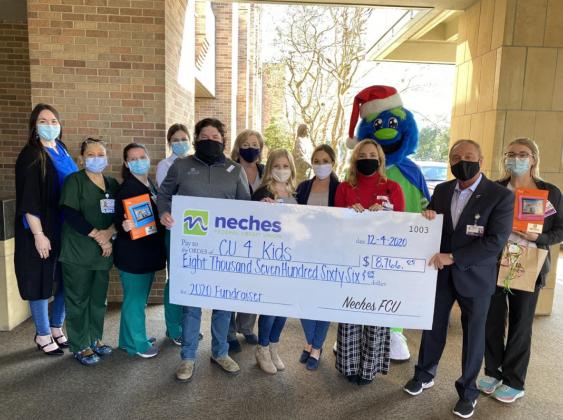 Neches FCU raises $8,766.05 to donate to Children's Miracle Network Hospital/Credit Unions for Kids