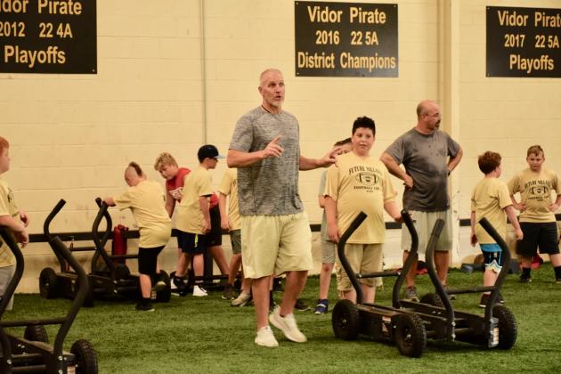 VPIFA conditioning with VHS coaches and athletes