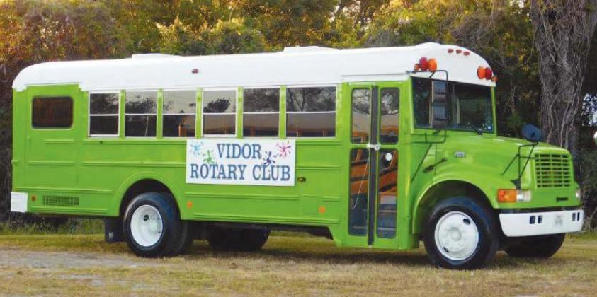 Vidor Rotary Club will host a grab and go chili dinner fundraiser on Election Day, November 3. It supports the green bus Read and Feed program.