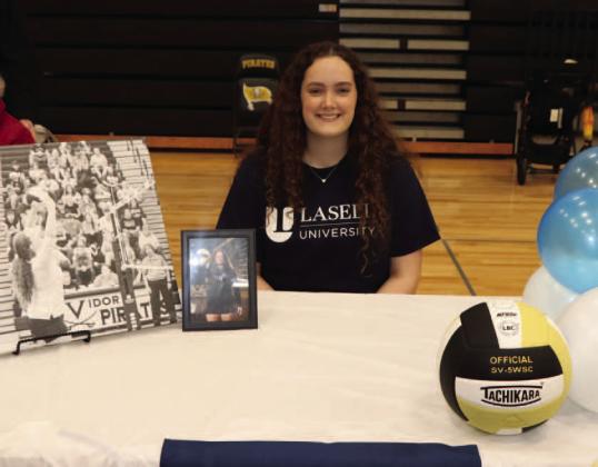 Rylee Sherman has committed to play volleyball at Lasell University in Massachusetts.