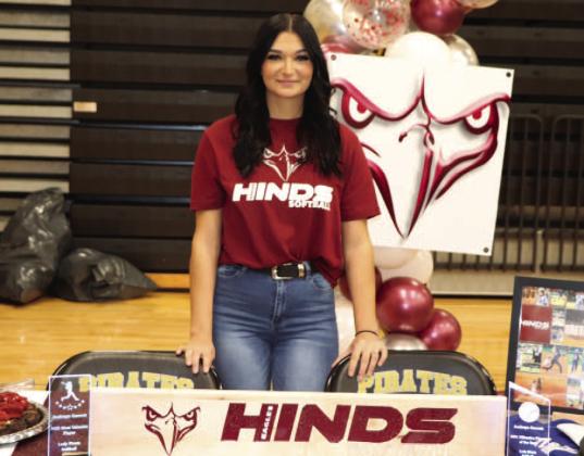 Andreya Garrett will be headed to Hinds Community College in Mississippi to play softball.