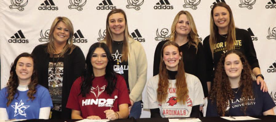 Today was a big day in the Vidor High School gym! Four Lady Pirates signed their letters of intent to continue their academic and athletic endeavors. VISD Courtesy Photos