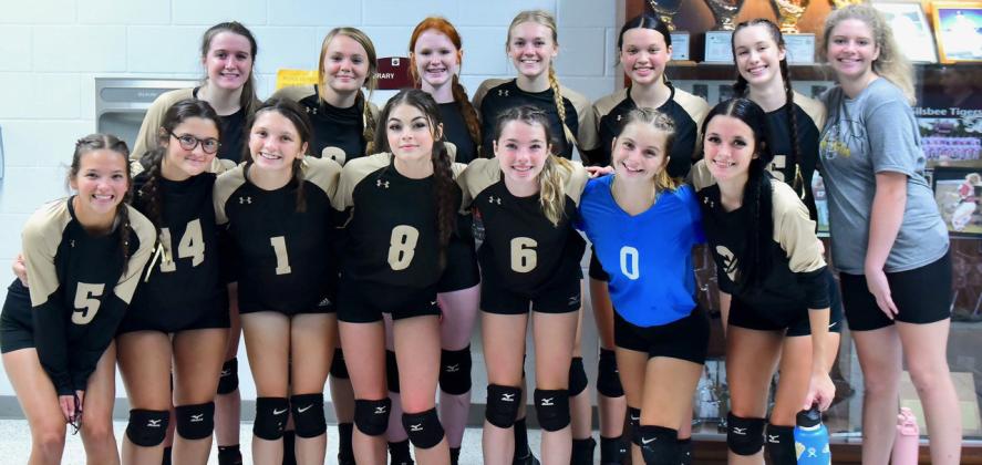 The Vidor Lady Pirate junior varsity team won second place in the Silsbee Volleyball tournament Saturday. Photos by Randall Luker