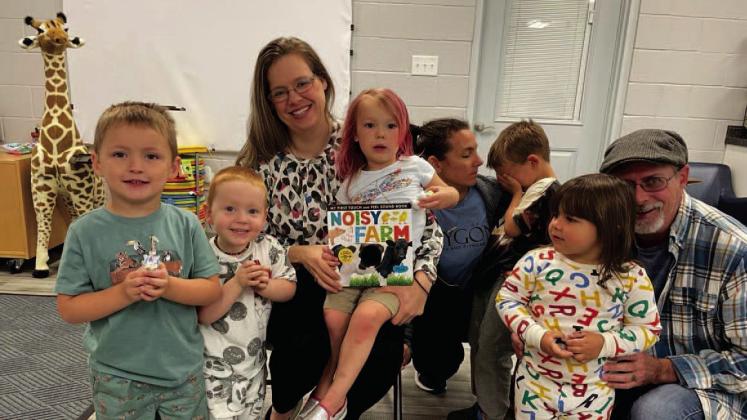 Itty Bitty Story Time was held on Tuesday April 18, 2023, at the Vidor Public Library. Library clerk Sarah Screws read “Noisy Farm” by Tiger Tales. The children used markers to color plaster animal figurines. Courtesy Photo