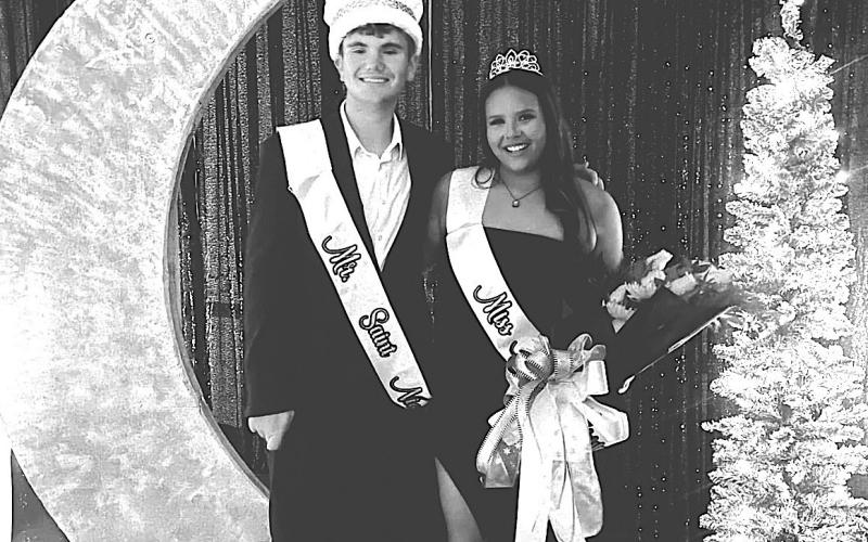 Shaelynn Binkley and Lane Mathues reigned as Miss Merry Christmas and Mr. St. Nick at the annual Vidor High School Jingle Bell Ball held December 7