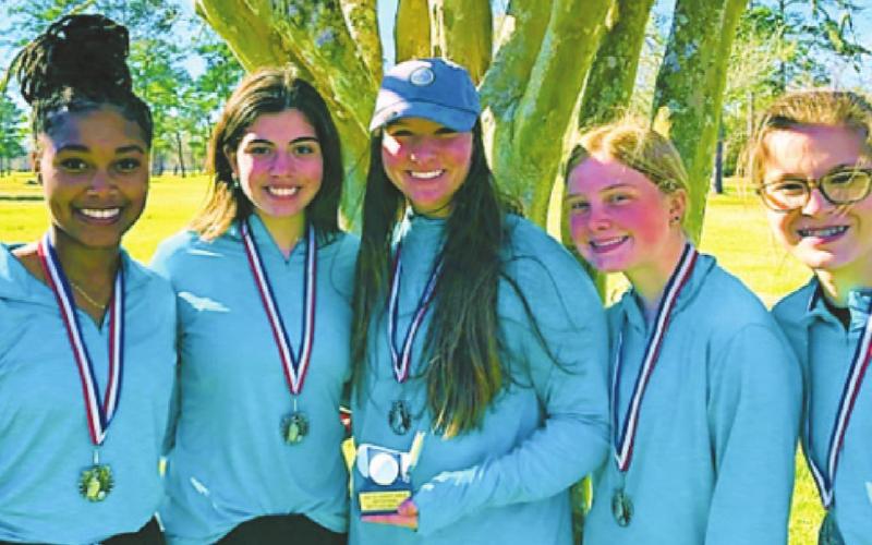 From left – Trinity Williams, Alysa Weizenegger, Montana DiLeo, Neely Wozniak and Jaycie Benton
