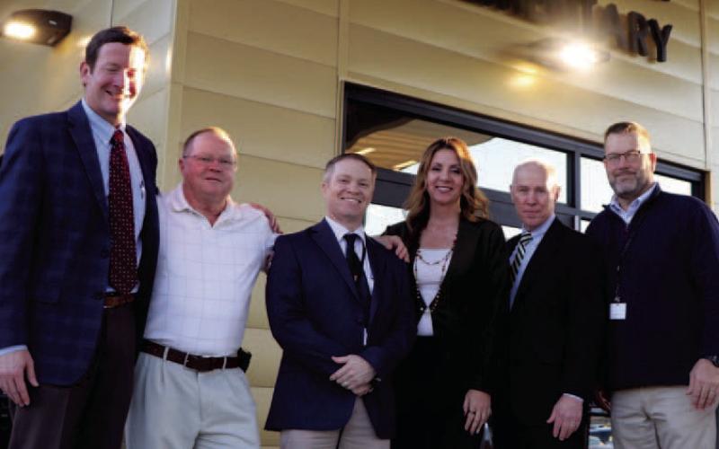 Jeb McFarland, Cory Spaulding, Dr. Jay Killgo, Deb Gallagher, Pete Lind, and David Croak. VISD Courtesy Photo