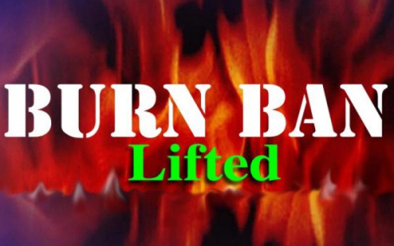 City, county burn bans lifted