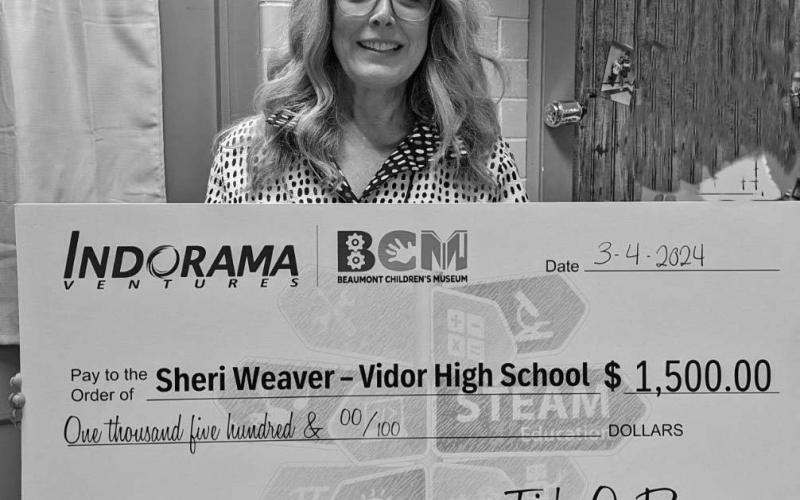 Mrs. Weaver-CTE Teacher awarded