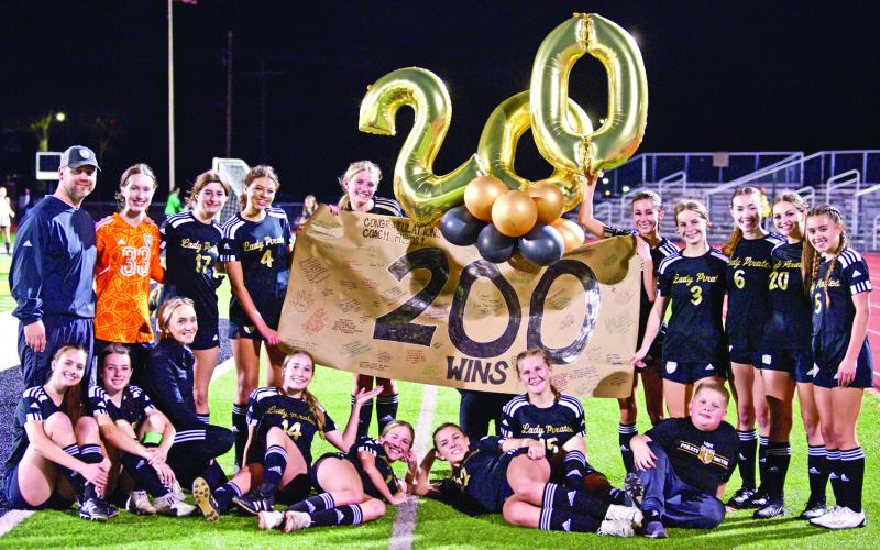 Vidor Head Girls’ Soccer Coach Ralph Fields celebrated his 200th win after Friday’s 7-1 victory over LCM. Fields credited the record to the athletes that have participated in the girls soccer program over the years. “ Thanks to all of the Lady Pirates over the past 14 years that worked hard to make it happen.”