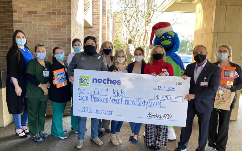 Neches FCU raises $8,766.05 to donate to Children's Miracle Network Hospital/Credit Unions for Kids