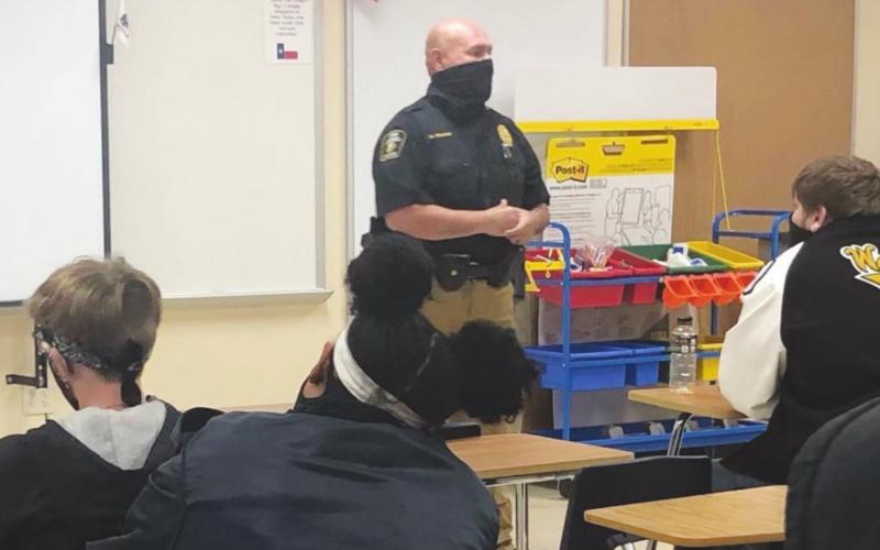 Chief Sanchez Guest Speaker for Law 2 Class on Crisis Negotiation