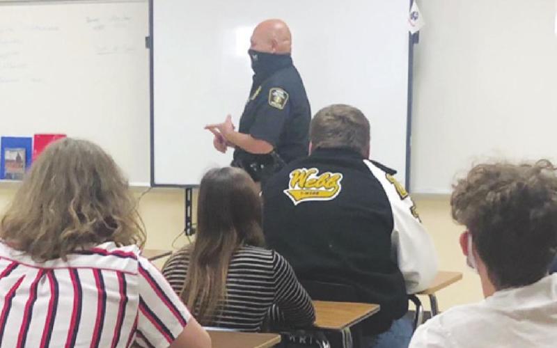 Chief Sanchez Guest Speaker for Law 2 Class on Crisis Negotiation