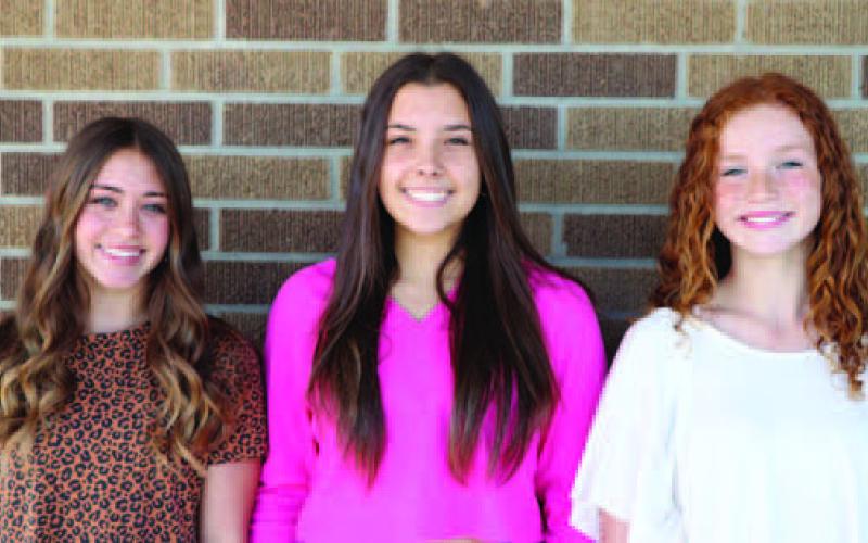Freshman Duchesses: Annabella Burns, Malaya Bingham Martinez, Laney King