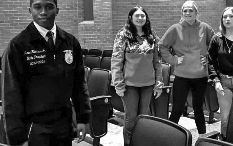 State FFA officers visit