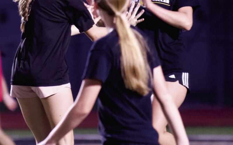 Soccer skills at Pirate Stadium
