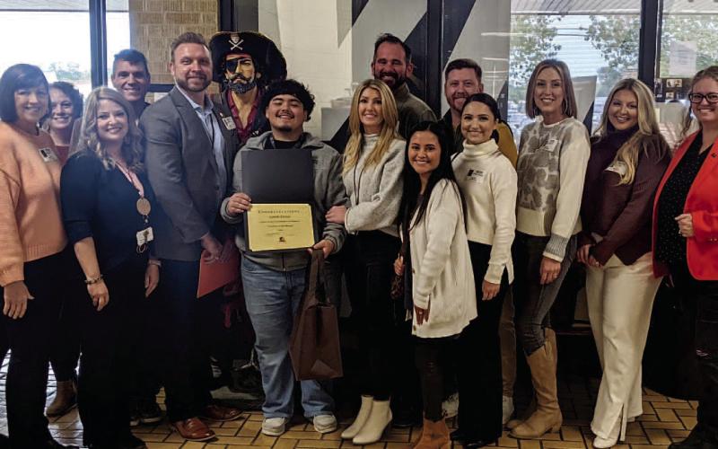 Greater Orange Area Chamber of Commerce- November Student of the Month- Vidor-Student-Isaiah Torres