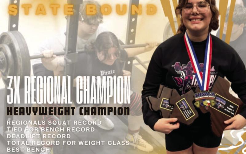 Lady Pirate Powerlifters first at Regional