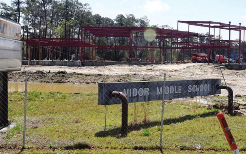 The new Vidor Middle School
