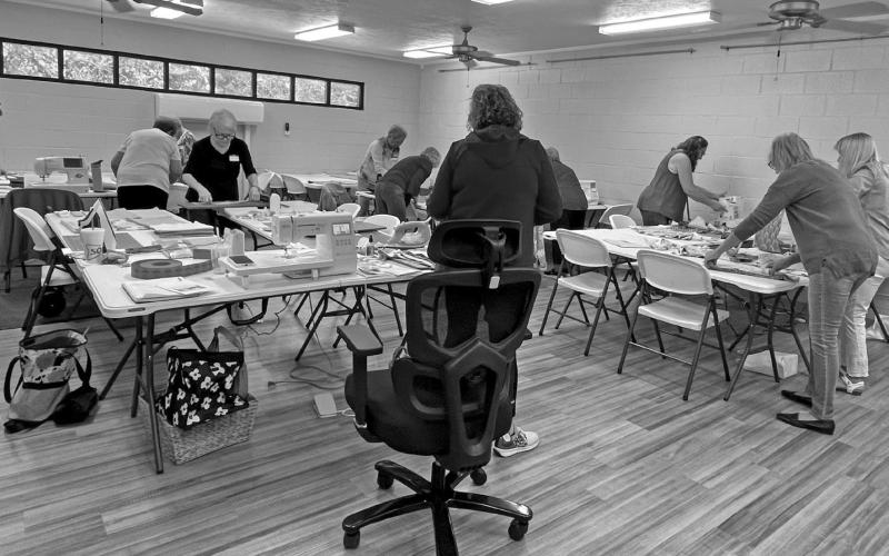 The Vidor Public Library hosted the “Quilting with Julie” class