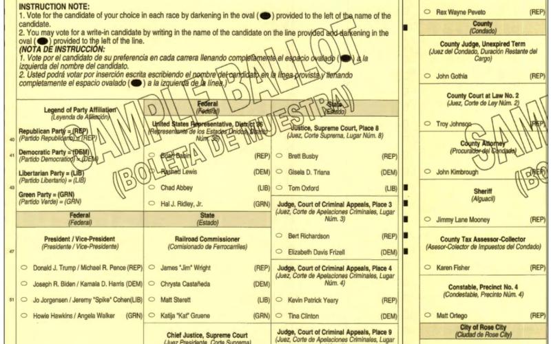 Early voting underway in November 3 election
