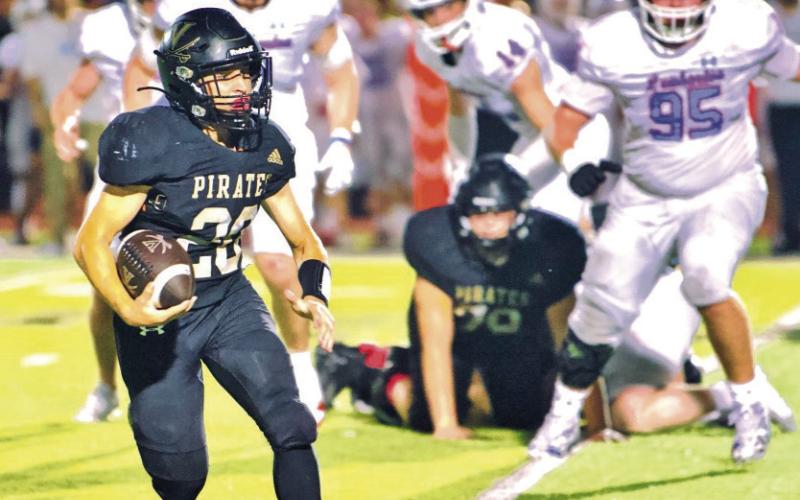 Pirate QB Daigan Venable finds some running room as