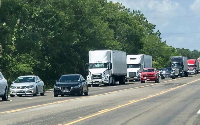 Accident in Louisiana caused major traffic backup