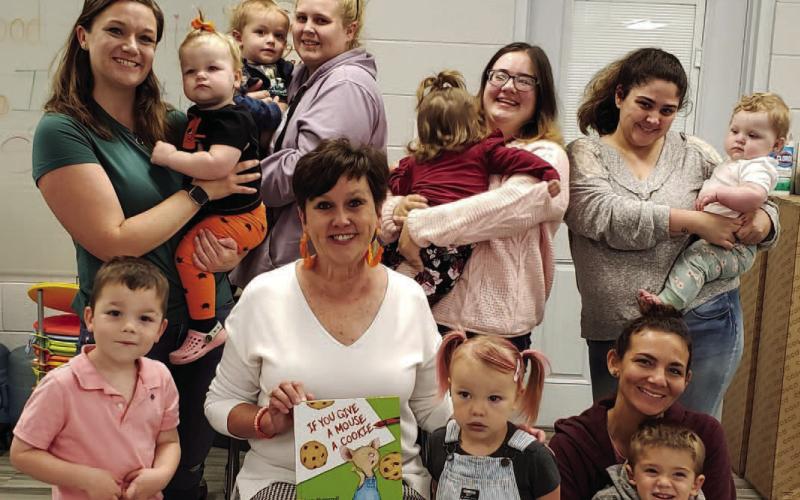 Guest Sally Andrews read “If You Give a Mouse a Cookie” by Laura Numeroff to the Itty Bitty Story Time group at the Vidor Public Library on Tuesday, October 18, 2022. If a hungry little mouse shows up on your doorstep, you might want to give him a cookie. And if you give him a cookie, he'll ask for a glass of milk and so the story continues. The children decorated cookies and colored a pumpkin coloring page for their activity. Courtesy Photo