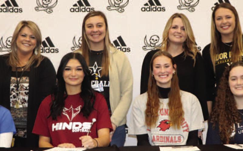 Today was a big day in the Vidor High School gym! Four Lady Pirates signed their letters of intent to continue their academic and athletic endeavors. VISD Courtesy Photos