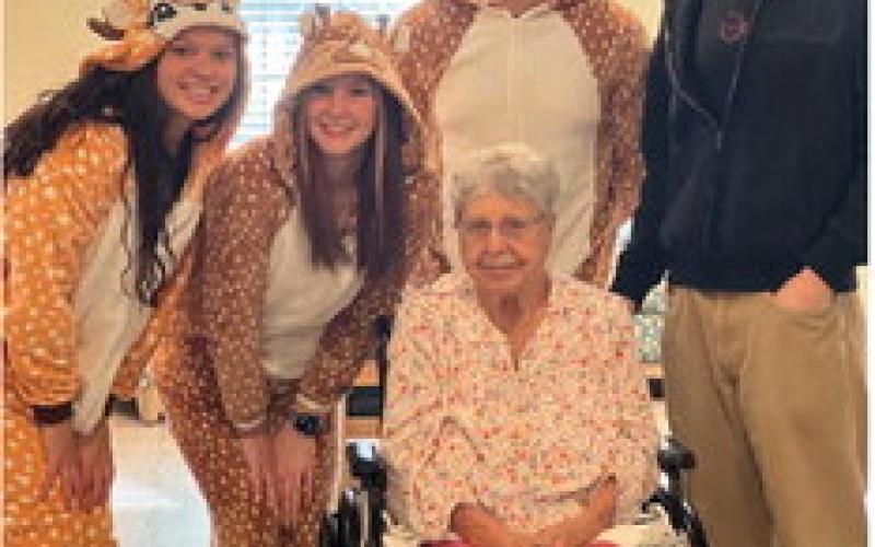 VHS Senior Nursing Students Engage Senior Citizens at Oakwood Manor’s Annual “Deer Hunt”