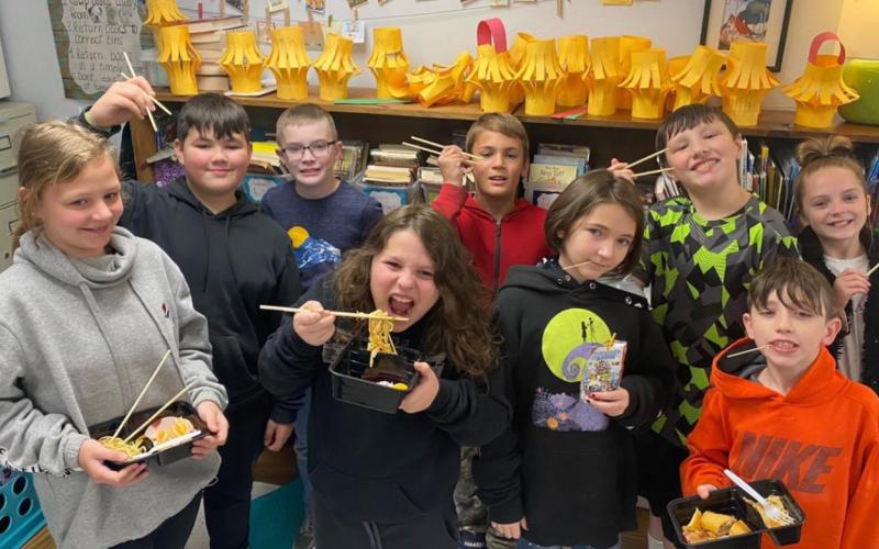 Vidor Elementary students