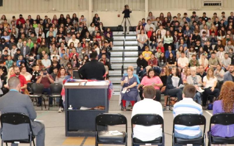 Vidor Junior High hosts annual Veterans Day program